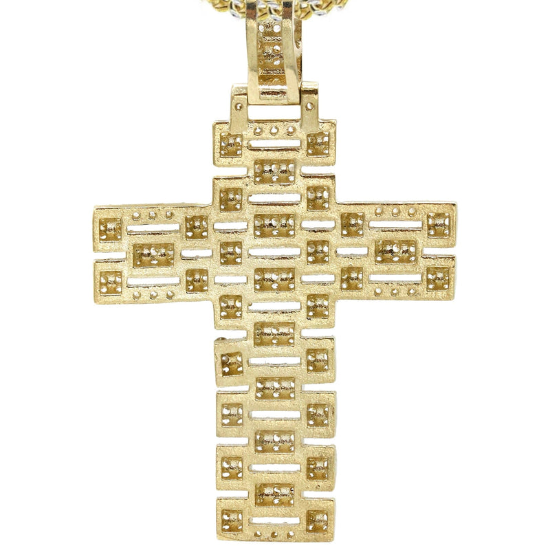 10K Yellow Gold Cross Necklace | Appx. 17.3 Grams