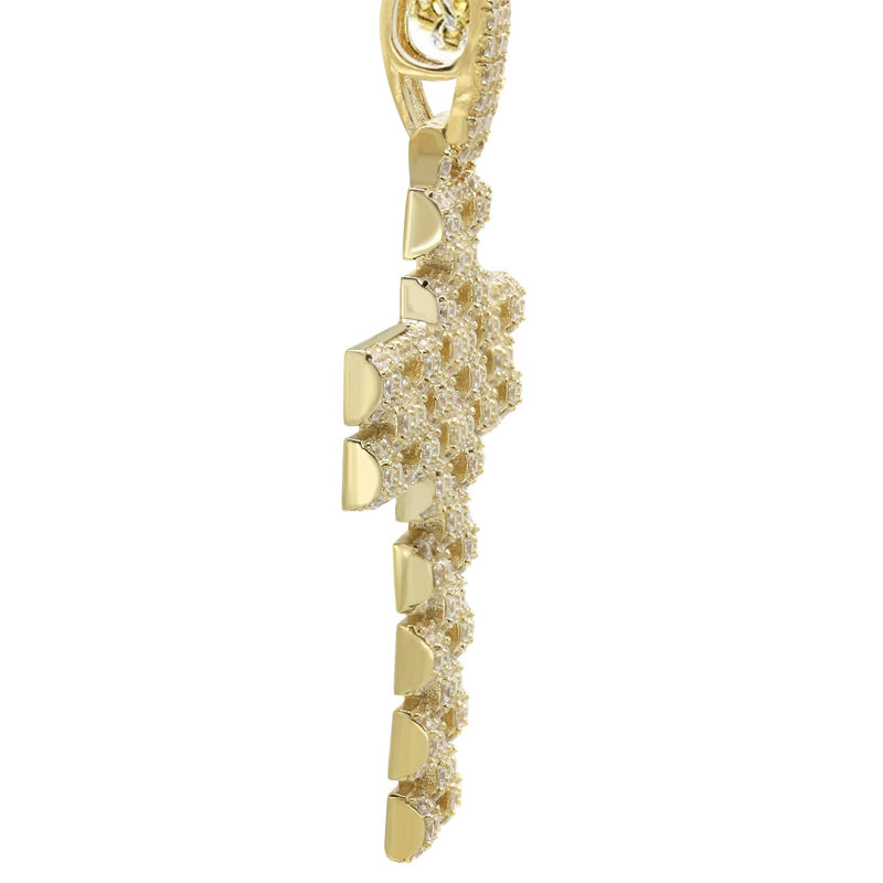 10K Yellow Gold Cross Necklace | Appx. 17.3 Grams
