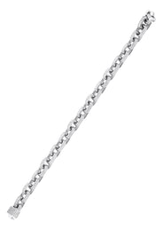 Silver White Iced Out Hermes Bracelet