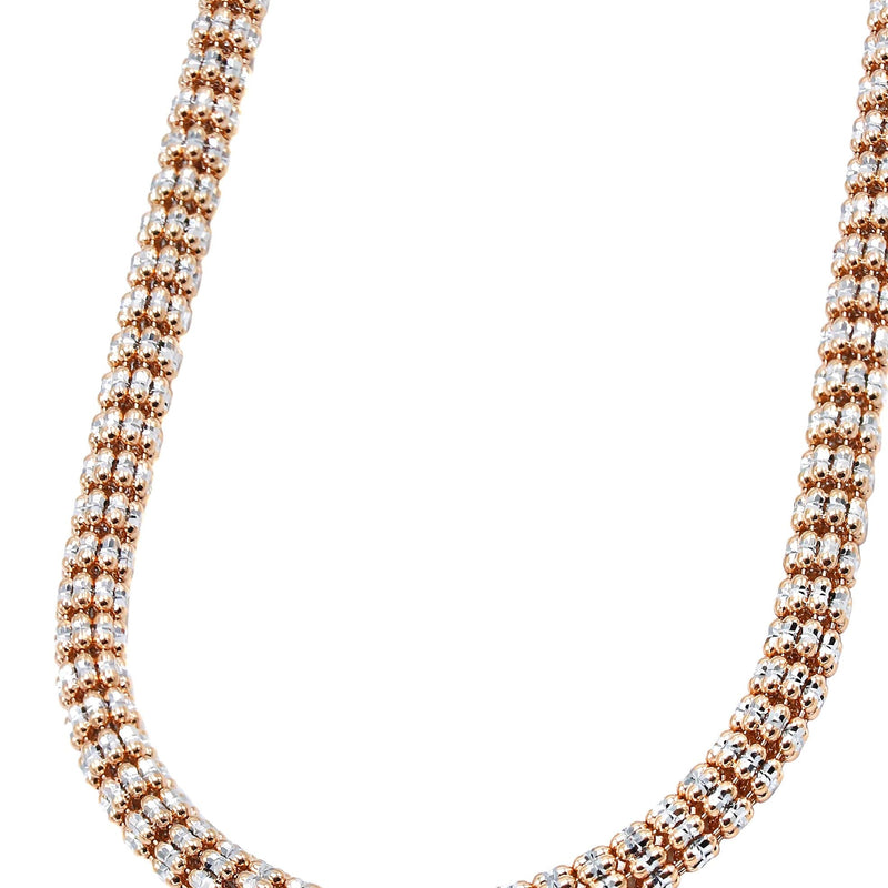 Mens Ice Chain 10K Rose Gold