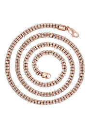 Mens Ice Chain 10K Rose Gold