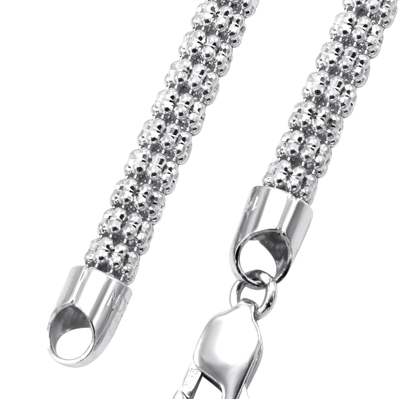 Mens Ice Chain 10K White Gold