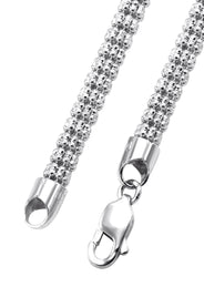 Mens Ice Chain 10K White Gold