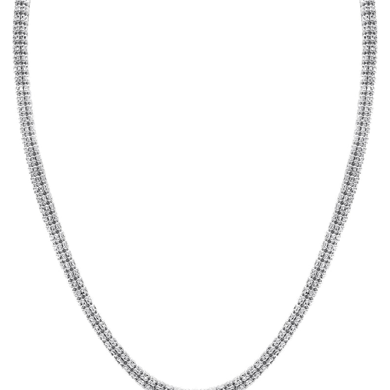 Mens Ice Chain 10K White Gold