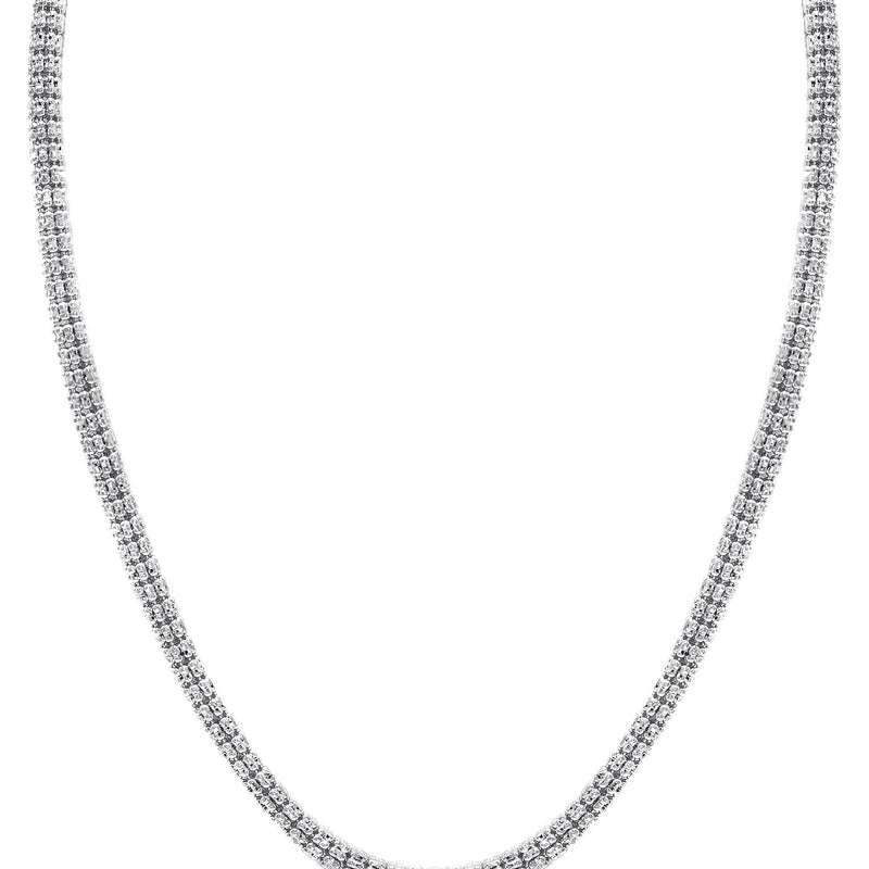 White Gold Chain - Mens Ice Chain 10K/14K White Gold