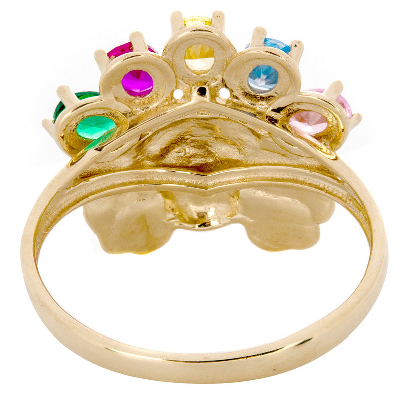 10K Gold Indian Chief Ring For Men | 2.3 Grams