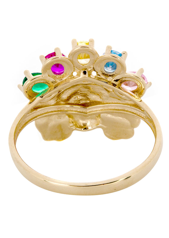 10K Gold Indian Chief Ring For Men | 2.3 Grams