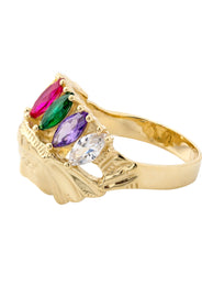 10K Gold Indian Chief Ring For Men | 6 Grams