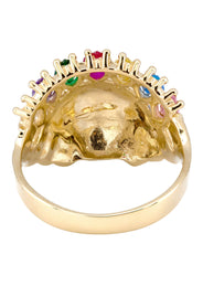 10K Gold Indian Chief Ring For Men | 6 Grams