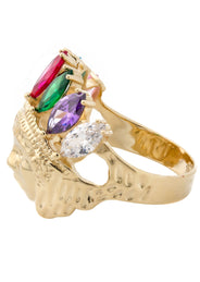 10K Gold Indian Chief Ring For Men | 7.7 Grams