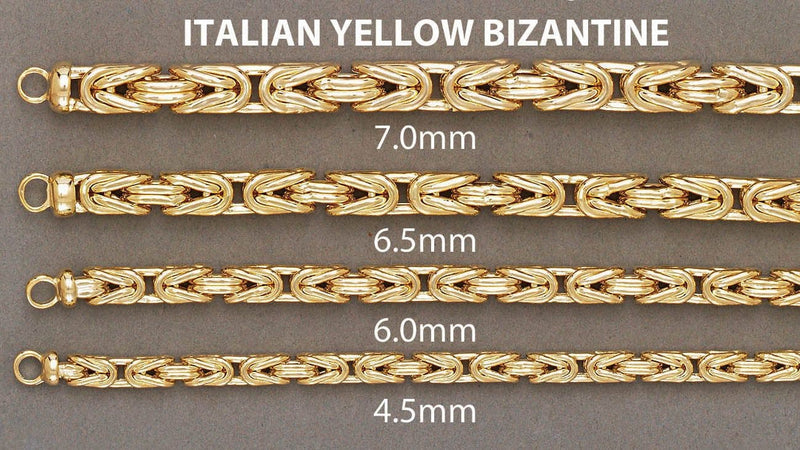 14K Gold Bracelet Byzantine