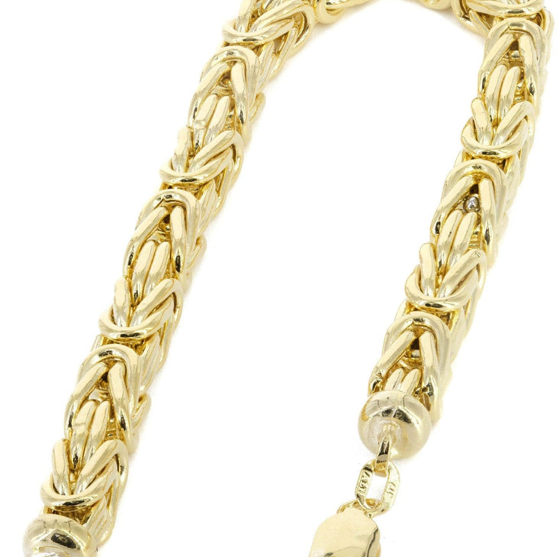 14K Gold Bracelet Byzantine