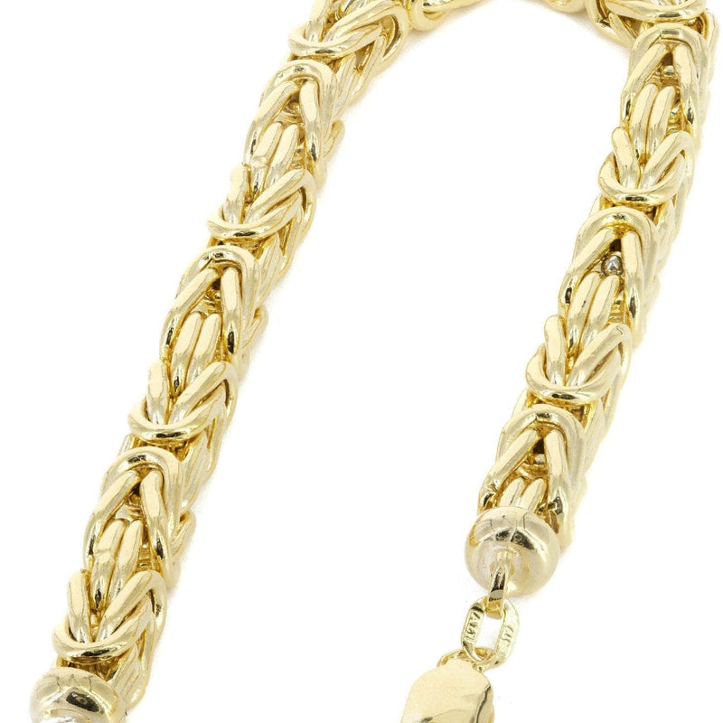 Italian Womens Byzantine Bracelet 10K/14K Yellow Gold