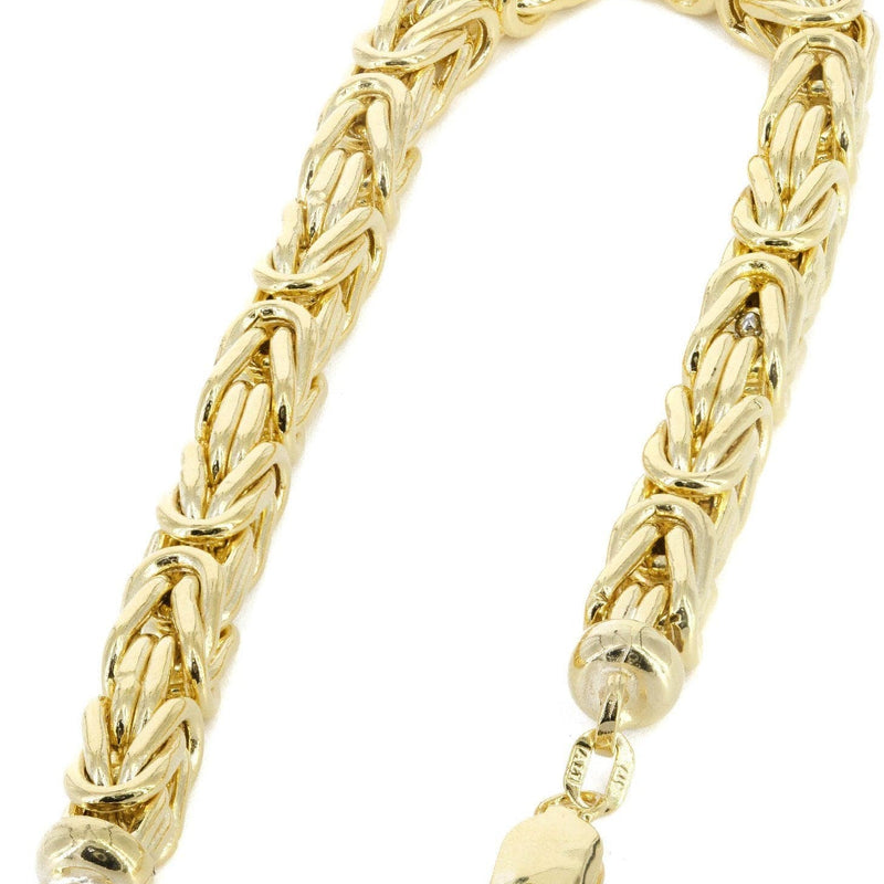 14K Gold Bracelet Byzantine