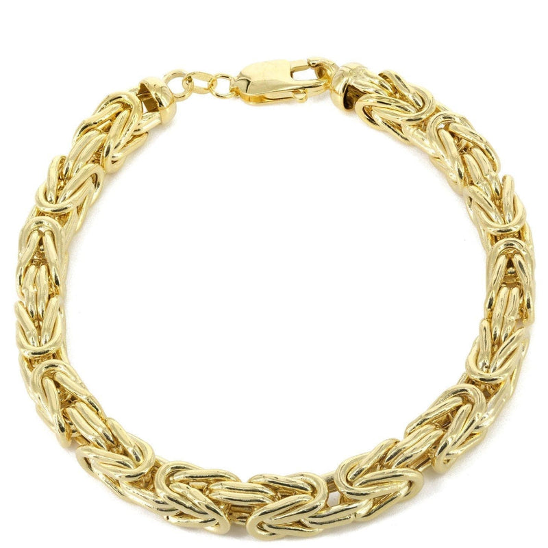 Italian Womens Byzantine Bracelet 10K/14K Yellow Gold