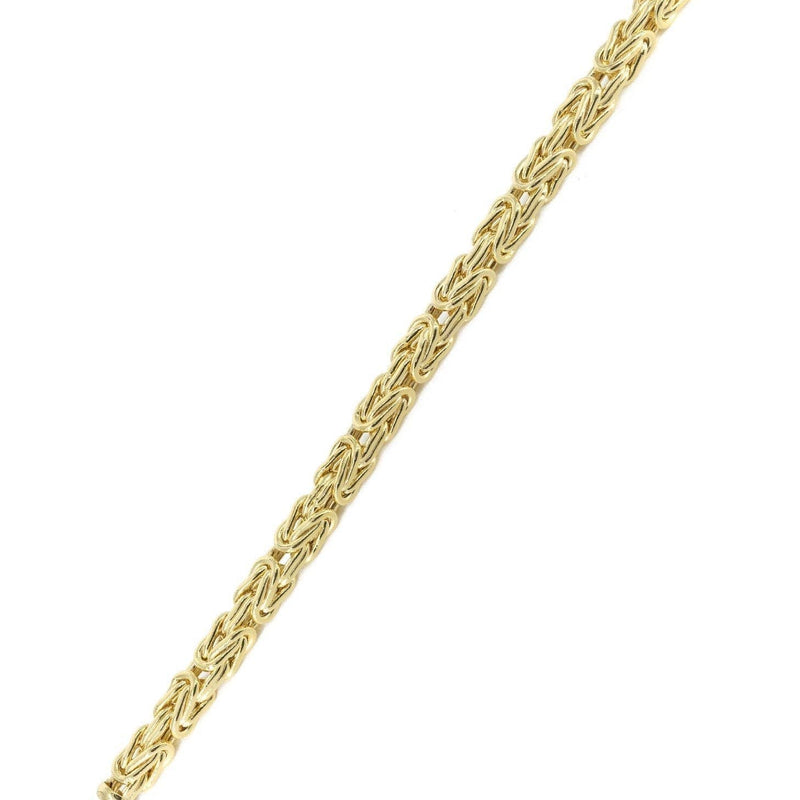Italian Womens Byzantine Bracelet 10K/14K Yellow Gold