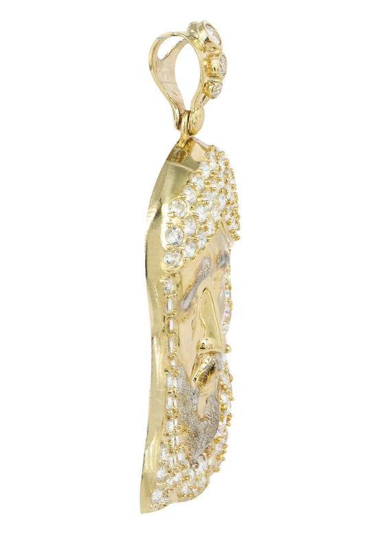 10K Gold Jesus Piece Pendant  |  15.3 Grams