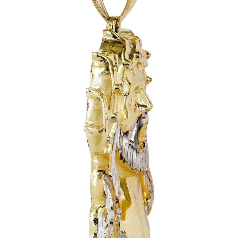 10K Gold Jesus Piece Pendant  |  12.4 Grams