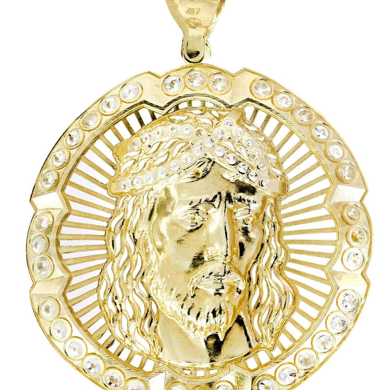 10K Gold Jesus Piece Pendant  |  18.7 Grams