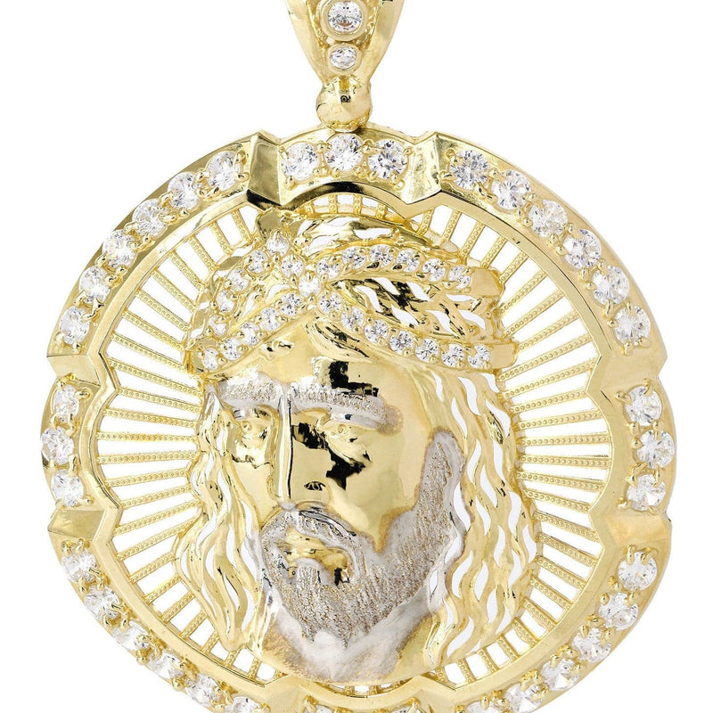 10K Gold Jesus Piece Pendant  |  18.7 Grams