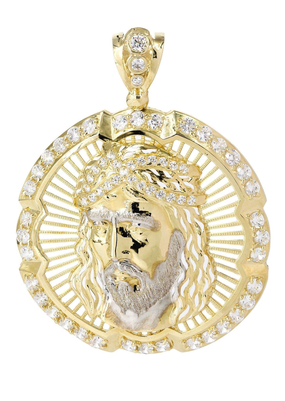 10K Gold Jesus Piece Pendant  |  18.7 Grams