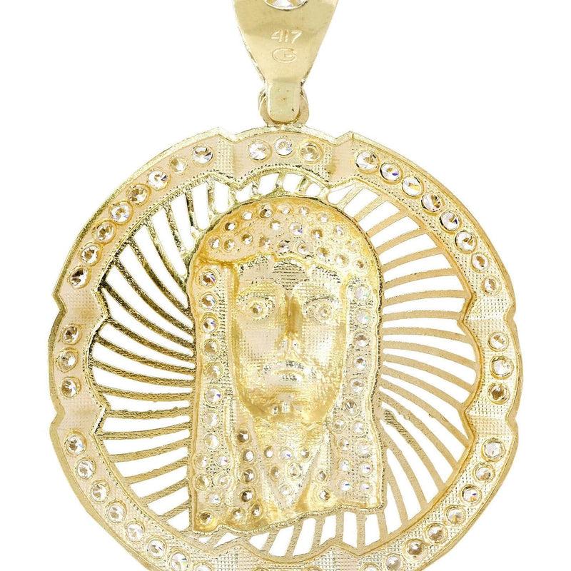 10K Gold Jesus Piece Pendant  |  10.4 Grams
