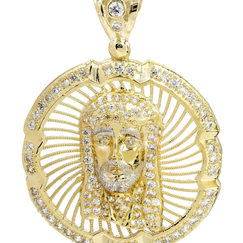 10K Gold Jesus Piece Pendant  |  10.4 Grams