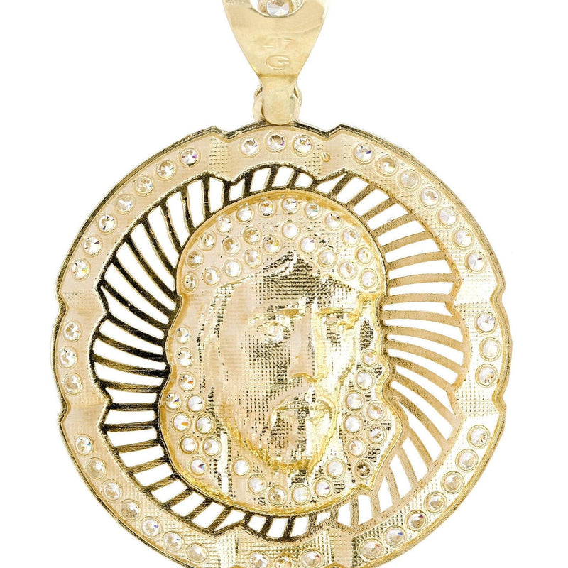 10K Gold Jesus Piece Pendant  |  6.9 Grams