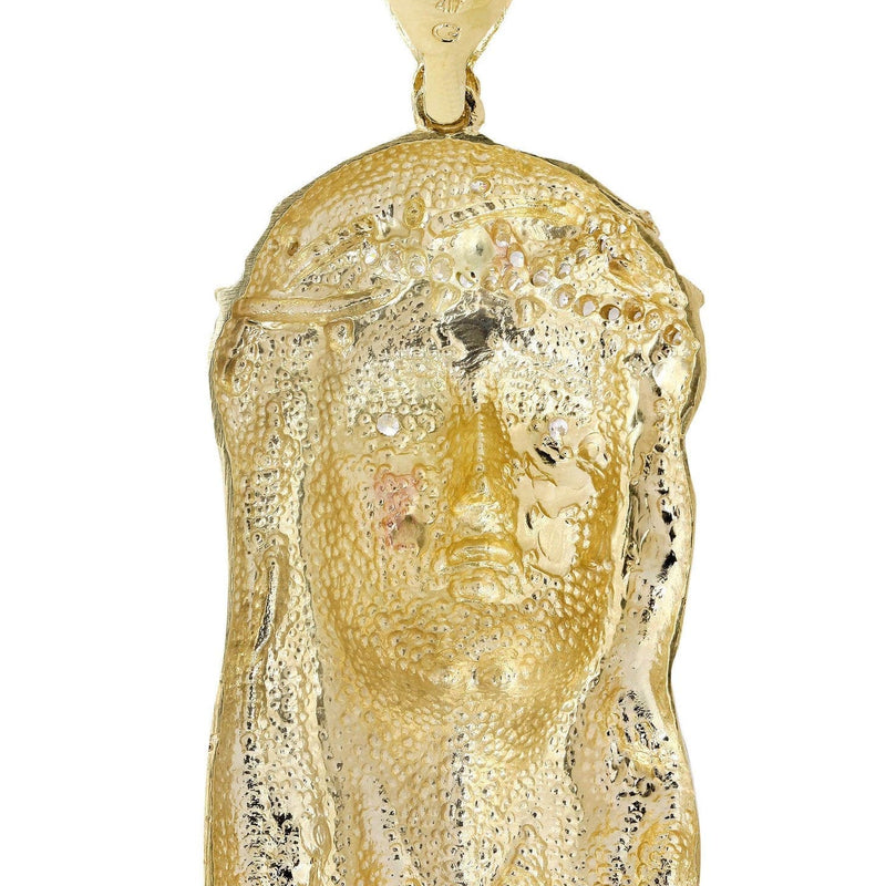 10K Gold Jesus Piece Pendant  |  53.9 Grams
