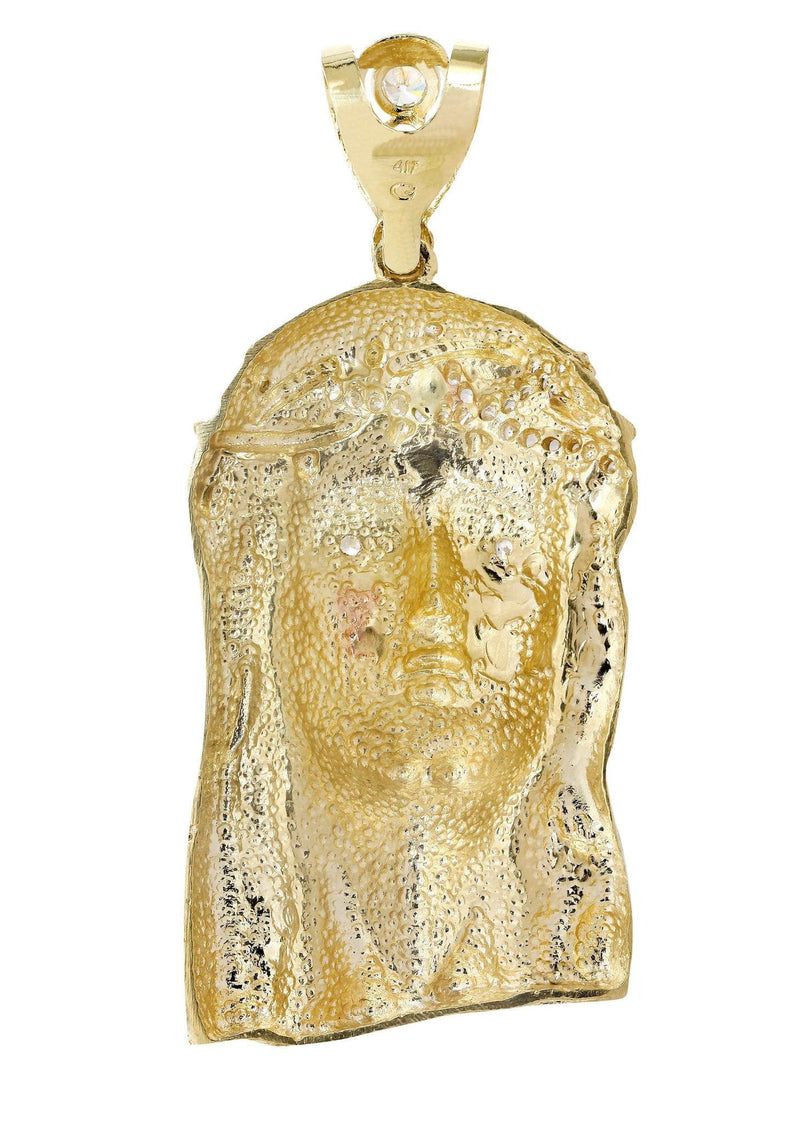10K Gold Jesus Piece Pendant  |  53.9 Grams