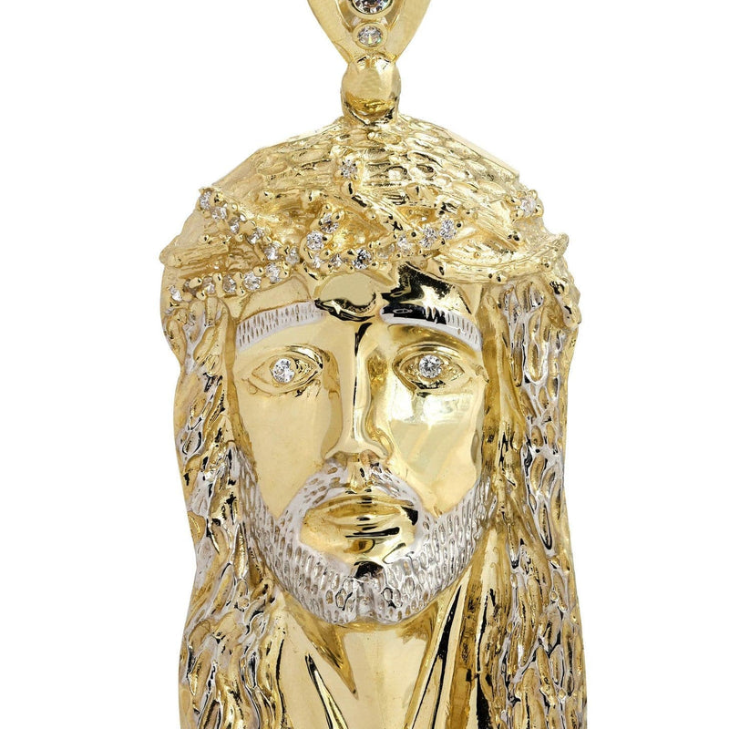 10K Gold Jesus Piece Pendant  |  53.9 Grams