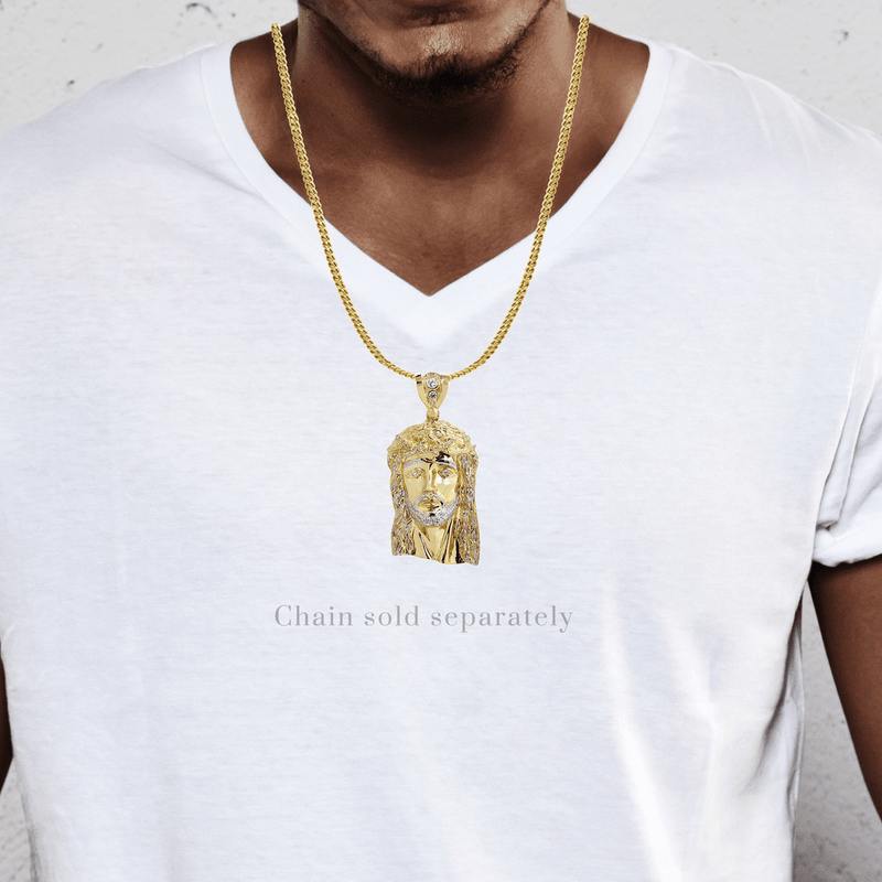 10K Gold Jesus Piece Pendant  |  53.9 Grams