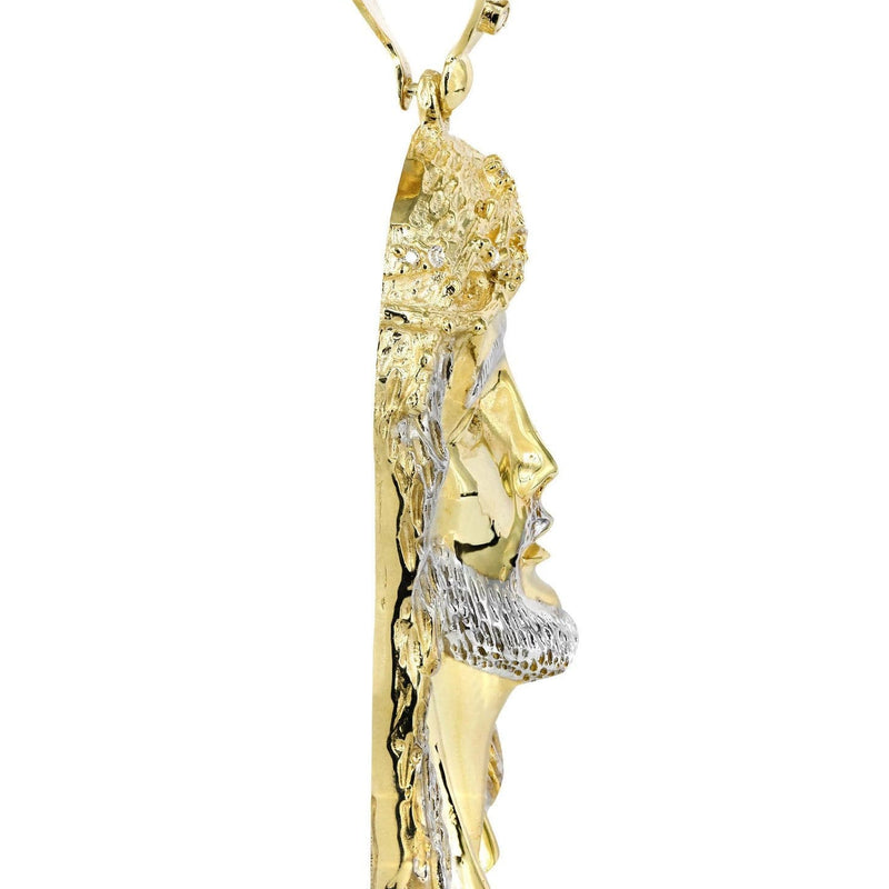 10K Gold Jesus Piece Pendant  |  53.9 Grams