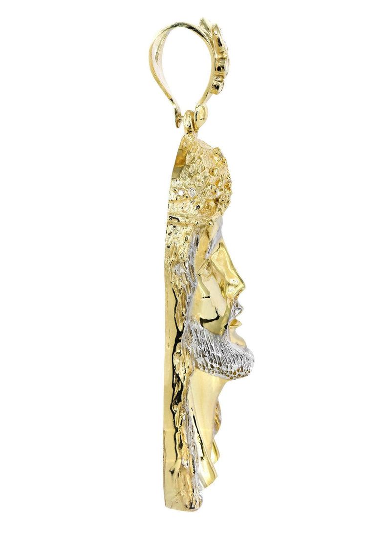 10K Gold Jesus Piece Pendant  |  53.9 Grams