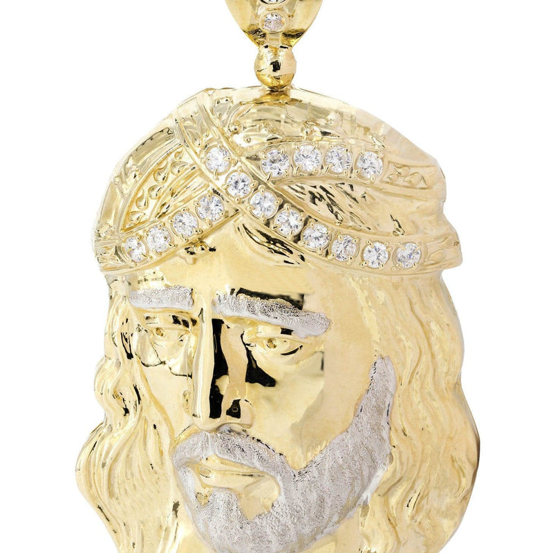 10K Gold Jesus Piece Pendant  |  75.5 Grams