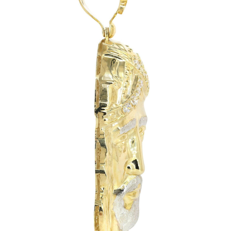 10K Gold Jesus Piece Pendant  |  75.5 Grams
