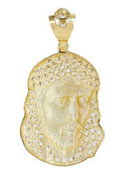 10K Gold Jesus Piece Pendant  |  11 Grams