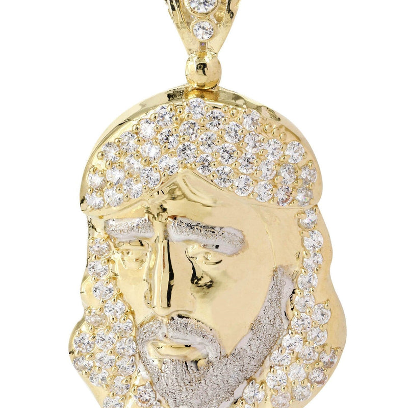10K Gold Jesus Piece Pendant  |  11 Grams