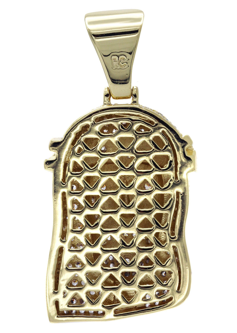 Gold Plated Jesus Head Pendant | 14.8 Grams