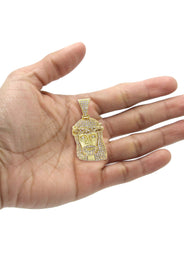 Gold Plated Jesus Head Pendant | 14.8 Grams