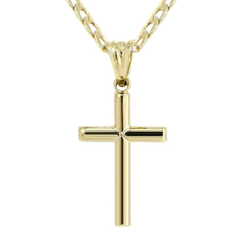10K Gold Crucifix / Cross  Necklace For Men | 5 Grams