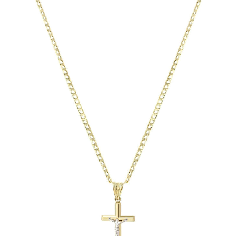 10K Gold Crucifix / Cross  Necklace For Men | 5 Grams