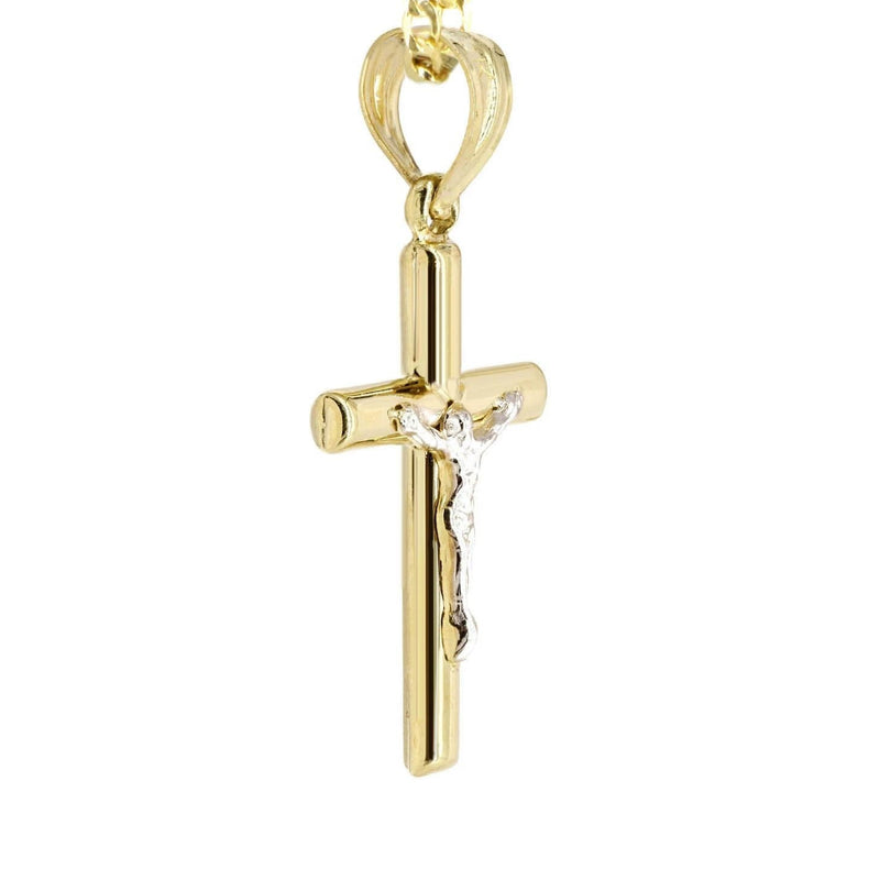 10K Gold Crucifix / Cross  Necklace For Men | 5 Grams