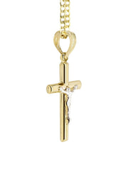 10K Gold Crucifix / Cross  Necklace For Men | 5 Grams