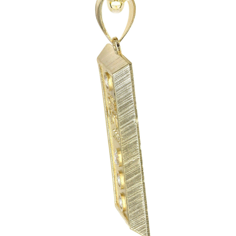 10K Yellow Gold Gold Brick Necklace | Appx. 15.1 Grams