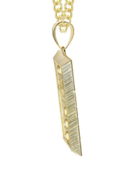 10K Yellow Gold Gold Brick Necklace | Appx. 15.1 Grams