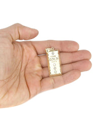 10K Yellow Gold Gold Brick Necklace | Appx. 15.1 Grams