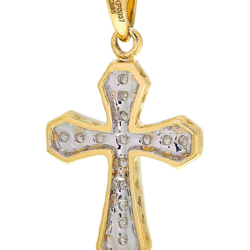 Diamond Cross Pendant | 1.12 Grams | 0.11 Carats