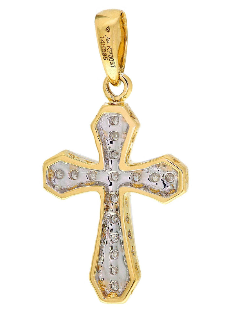 Diamond Cross Pendant | 1.12 Grams | 0.11 Carats