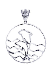 Diamond Dolphin Pendant | 1.55 Carats | 6 Grams